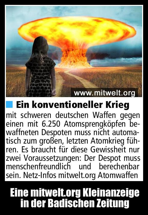 Atomwaffen - Atombomben in Büchel:- Erneute Aufrüstung